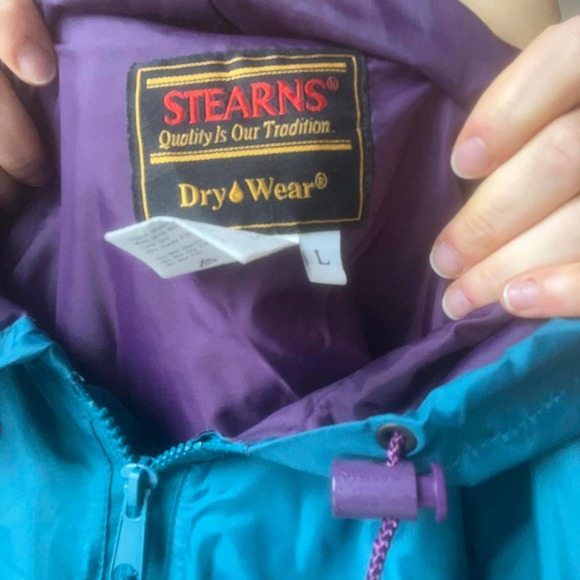 vintage teal and purple windbreaker - Picture 8 of 8